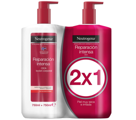 Neutrogena, crema hidratante corporal ( pack de 2 x 750 ml)
