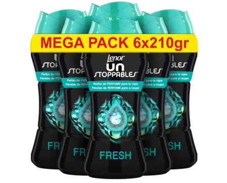 Lenor UNstoppables Perlas Suavizante de Perfume para la Ropa (6 x 210 g)