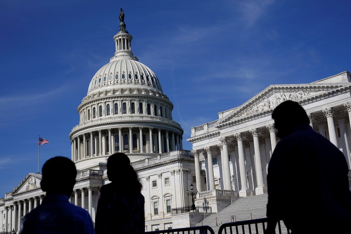 El edificio del Congreso, escenario del discurso.  Foto: AP