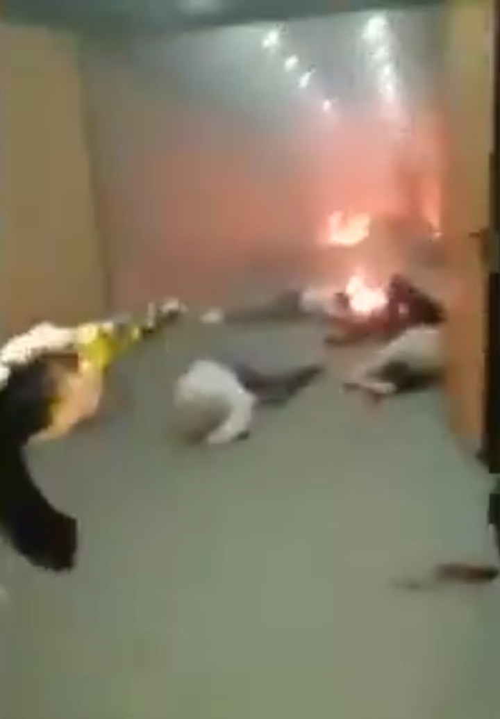 Una imagen del vídeo que difundió el ataque del ISIS a Moscú.