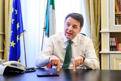 Renzi, durante la entrevista.