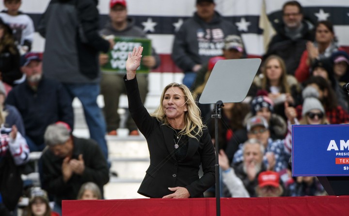     La representante republicana MAGA de Georgia, Marjorie Taylor Greene.  Foto: Stephen Maturen/Getty Images/AFP