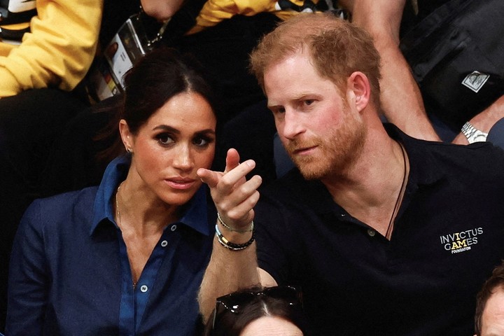 Los duques de Sussex durante los Invictus Games de 2023. Foto: Reuters