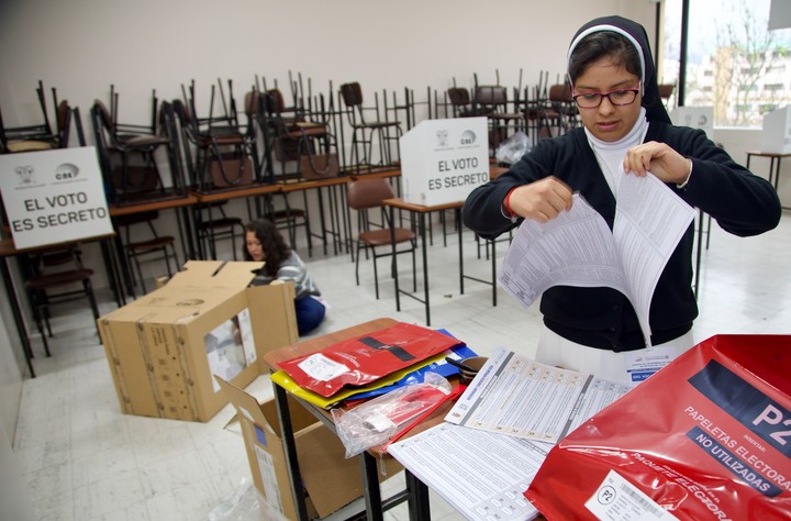 El contenido de la votación del referéndum se celebrará el domingo en Quito (Ecuador).  Foto EFE