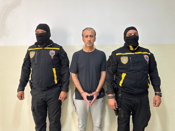 El ex ministro de Petróleos, Tareck El Aissami, detenido la semana pasada en Caracas.  Foto: AFP