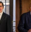 El presidente del BBVA, Carlos Torres, y del Sabadell, Josep Oliu