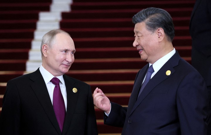 Vladimir Putin y Xi Jinping.  FotoReuters