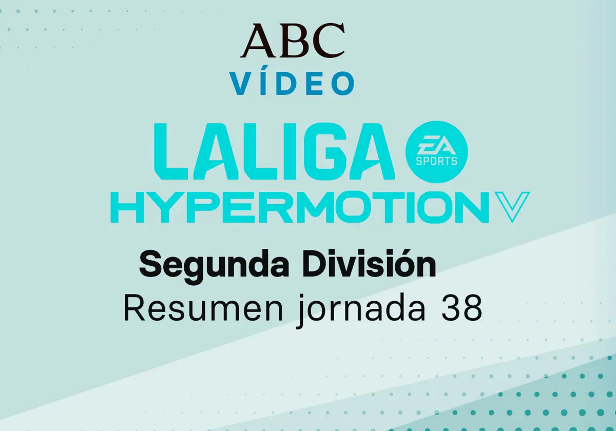 Vídeo de los goles y resumen de los partidos de la jornada 38 de la Liga Segunda División