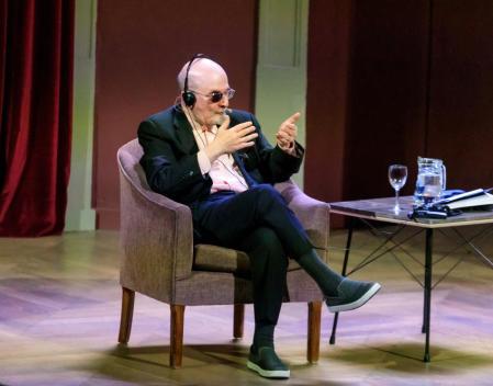 El escritor Salman Rushdie, que presenta en España su último libro, 