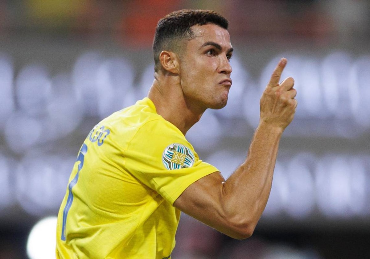 Cristiano Ronaldo celebra un gol con Al Nassr