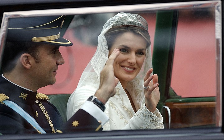 Felipe y Letizia se casaron tras la boda, en mayo de 2022. Foto: AFP
