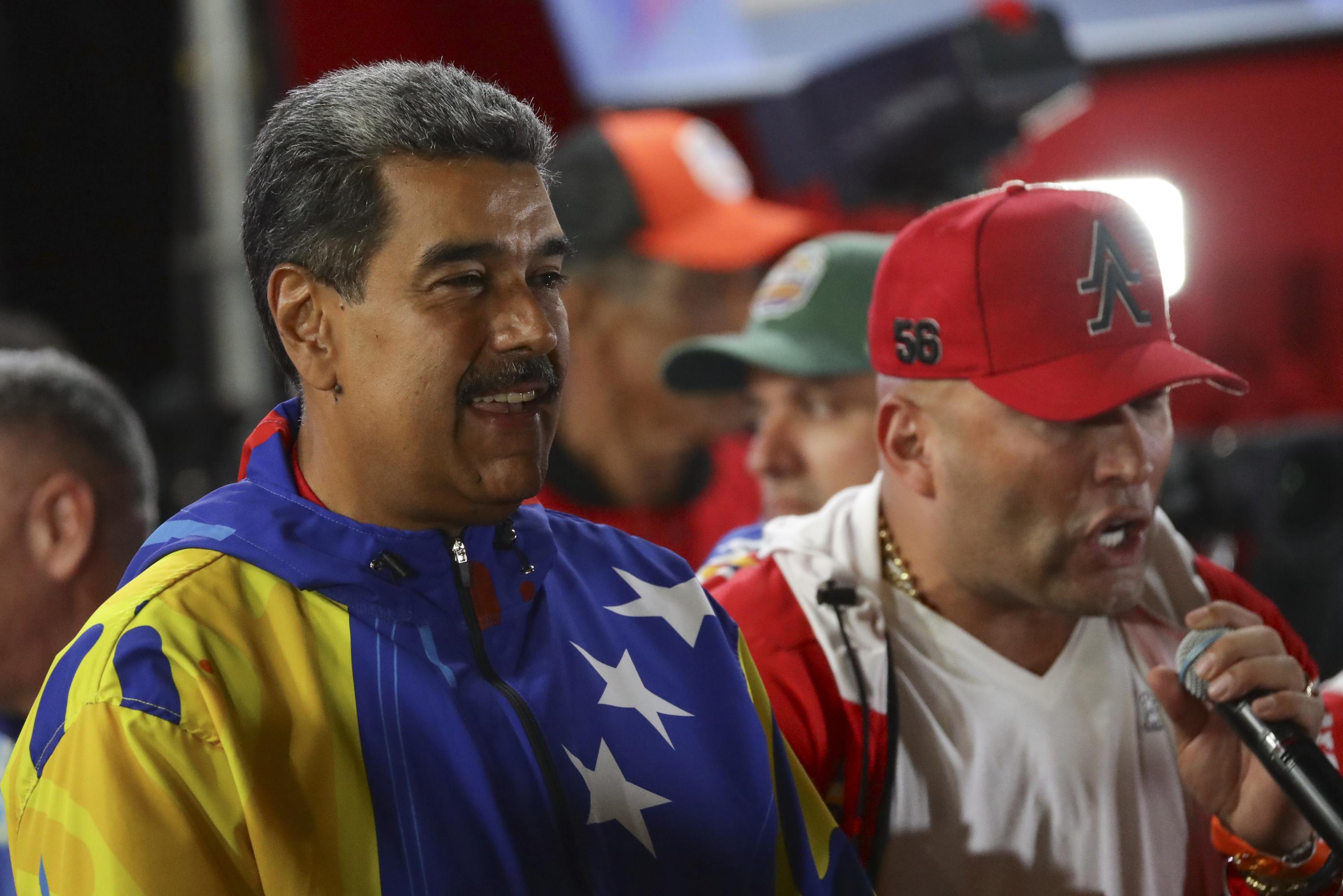 CDA101.  CARACAS (VENEZUELA), 28/07/2024.- El presidente de Venezuela, Nicolás Maduro, celebra los resultados de las elecciones presidenciales del domingo en Caracas (Venezuela).  Maduro, en el poder en 2013, pidió este Domingo 