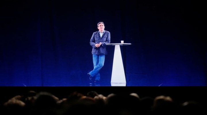 Jean-Luc Mélenchon, el líder de la izquierda francesa.  Foto AFP