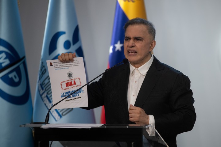 El fiscal general venezolano, el chavista Tarek William Saab. foto de Xinhua