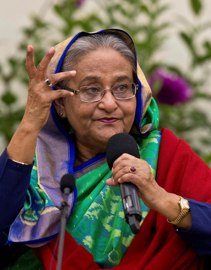La ex primera ministra de Bangladesh, Sheikh Hasina, gobernó el país durante más de dos décadas.  Foto: AP