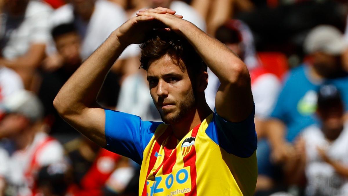 Nico González con el Valencia