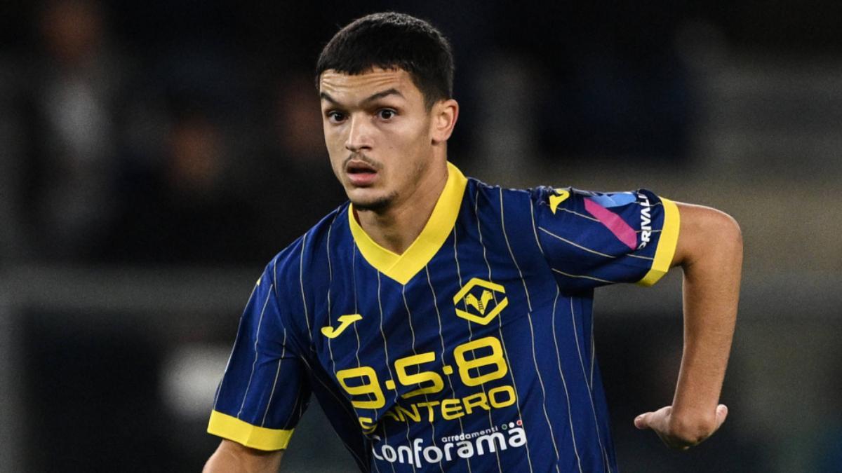 Reda Belahayne, futbolista del Hellas Verona