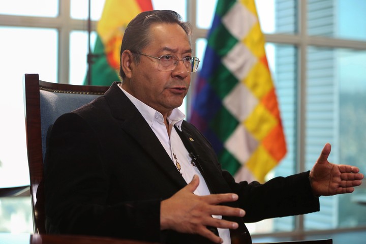 El presidente de Bolivia, Luis Arce, opositor de Evo Morales. Foto: EFE  