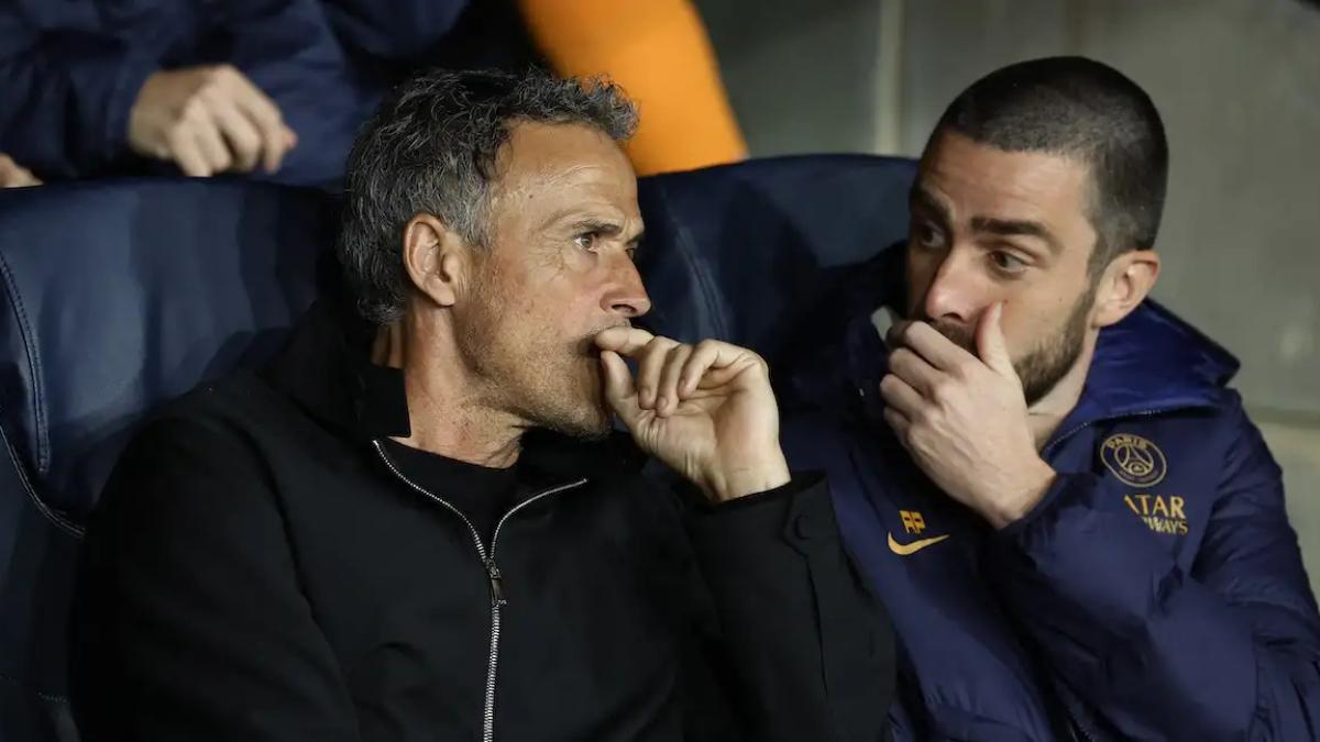 Luis Enrique, junto a Rafel Pol