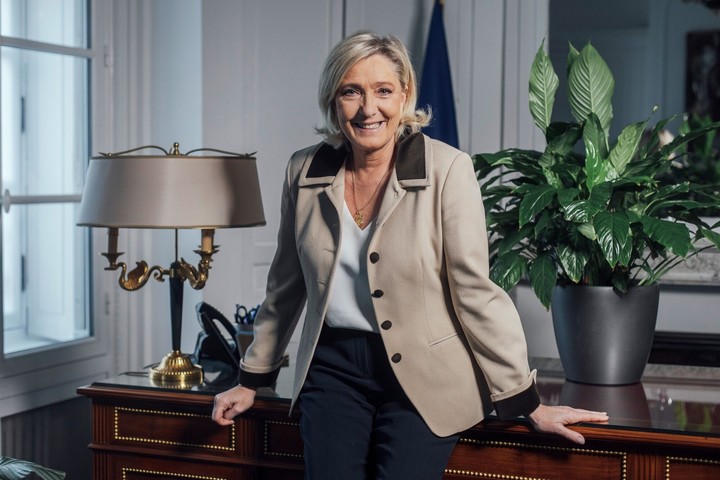 Marine Le Pen no fue invitada a la reunión con Macron. foto de Bloomberg